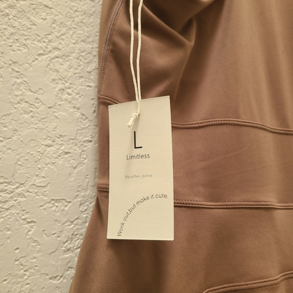 POPFLEX Matchpoint Workout Dress with Zipper - Dusty Mauve - Picture 8 of 9